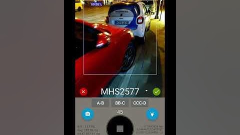 Automatic license plate recognition - Night walk - 1-liner - TensorFlow TFLite Mobile