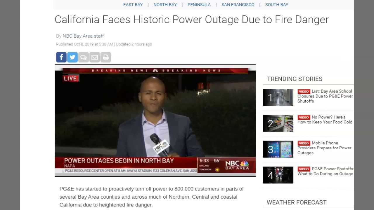 self defense flashlight PG&E Cuts Power To 800,000 Because They Can - Govt & Monopolies Working Together