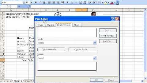 MS Excel 2003 Part 8) View Menu in Dari / Farsi Omar Akbari