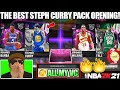THE GREATEST INVINCIBLE STEPH CURRY PACK OPENING WITH MULTIPLE DARK MATTER PULLS IN NBA 2K21 MYTEAM