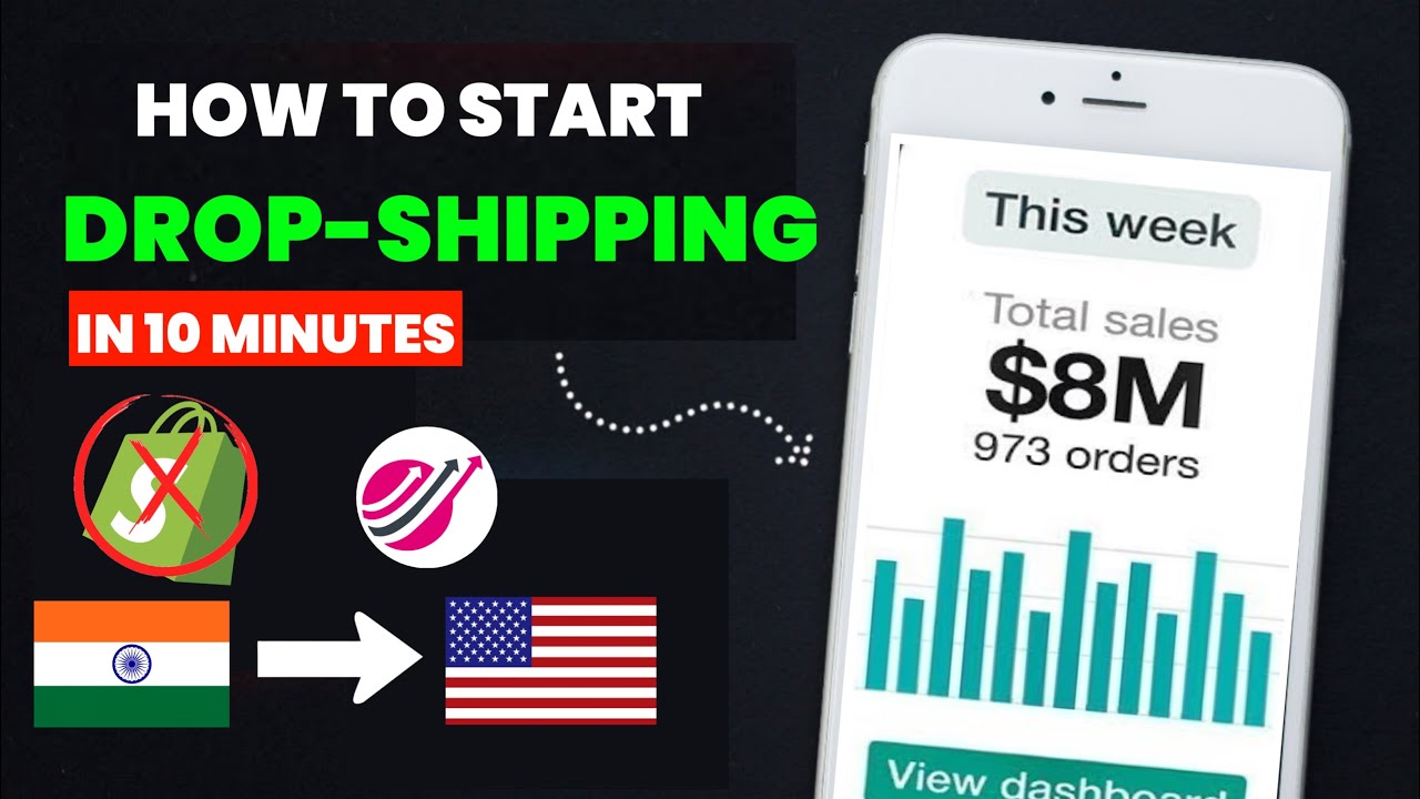 Start Your Dropshipping Business In 10 Minutes 2024 | How To Start ...