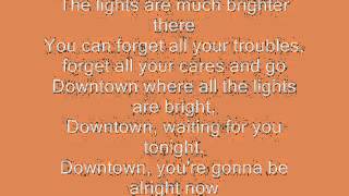 Downtown  Petula Clark with lyrics chords