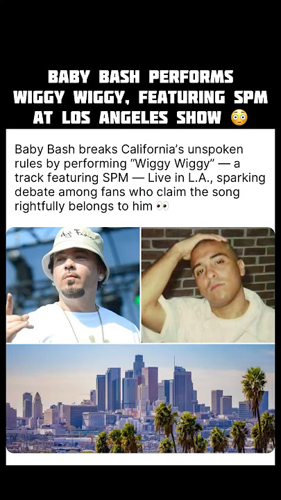 Baby Bash performs song that features SPM in Los Angeles 😳 #shorts #babybash #foocommunity