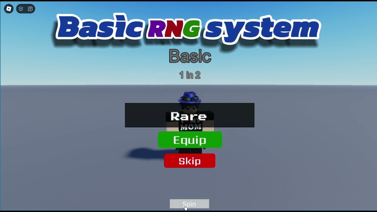 Simple Random Number Generator system on Roblox studio [SHOWCASE]