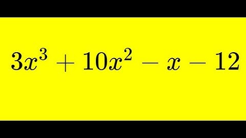 Cubic Factoring using the Rational Root Theorem