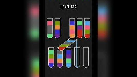 Water sort puzzle level 552