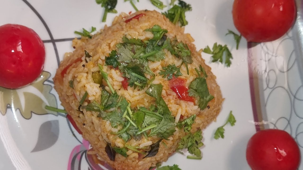 Tomoto rice recipe 😋@sushmareddy7054#viralvideo#love#subscribemychannel ...