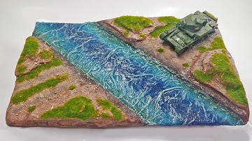 Realistic Water Diorama || No Resin || Toilet Paper + Glue || 1/72 Scale || DIY How to Build