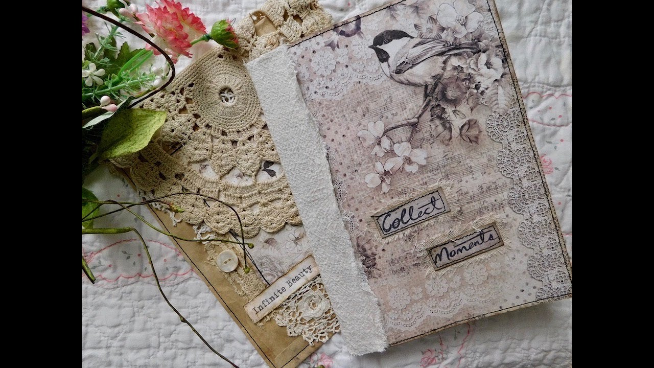 Broccado Esstence Bag Journal Completed: Shabby Chic Mini Journal And ...