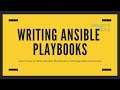 Ansible Training-Ansible Playbook Writing