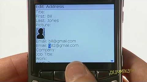 How to Add New Contacts to Your Blackberry Address Book For Dummies