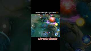 Dont Challenge Laylas Aim  mlbb shorts mobilelegends