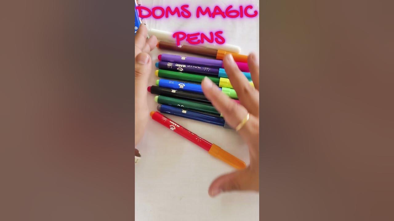 Doms magic pens review & unboxing/Colour changing pens/Stationery haul\  HandWriting #doms #unboxing 