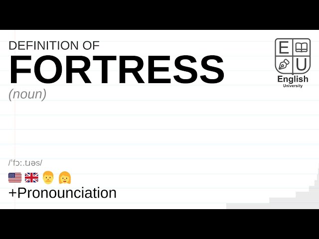 Fortresses - definition of Fortresses by The Free Dictionary