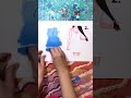 Which do you like more? 1💙 or 2❤️? | Satisfying Créative Art #Shorts #art #draw #drawing #painting