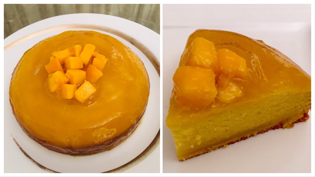 Super Soft Mango Cake | No Egg, No Cream, Oven, Butter, Butter Paper, Condensed Milk, Curd | Anyone Can Cook with Dr.Alisha