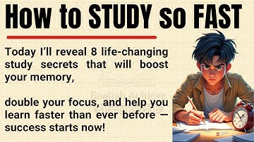 How to STUDY So FAST 🔥 || 8 Secret Study Tips to Learn Faster, Remember Longer & Shine Brighter ✅
