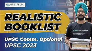 UPSC Commerce Optional Best Booklist | Commerce Optional Books for UPSC | UPSC 2023