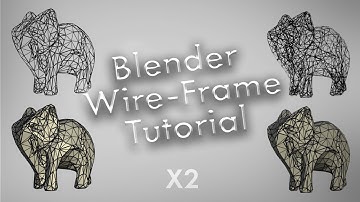 Blender - WireFrame Render Tutorial