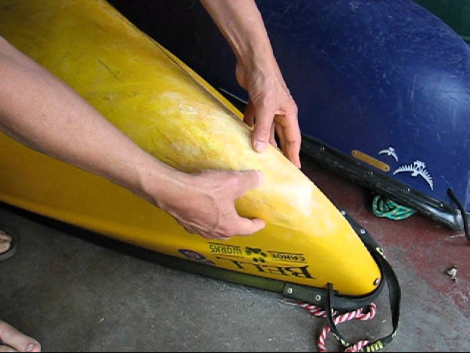 Whitewater Canoe Repair - YouTube