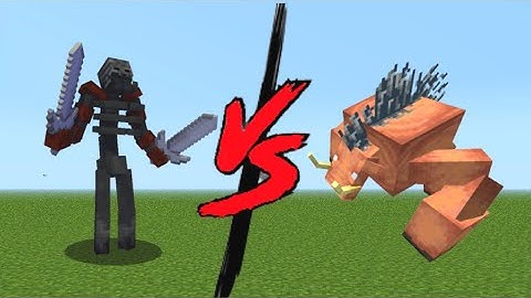 Mutant Wither Skeleton vs Mutant Hoglin in Minecraft Mob Battle