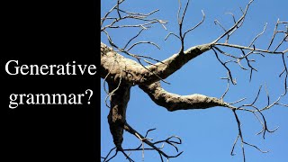 What is generative grammar? (theoretical overview)