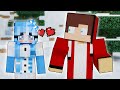【MAIZEN】 JJ Loved Snow girl 😍😍【Minecraft Animation】