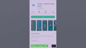 Top Android Apps for Python Coding | Boost Your Productivity on the Go" #coding #python #programmer