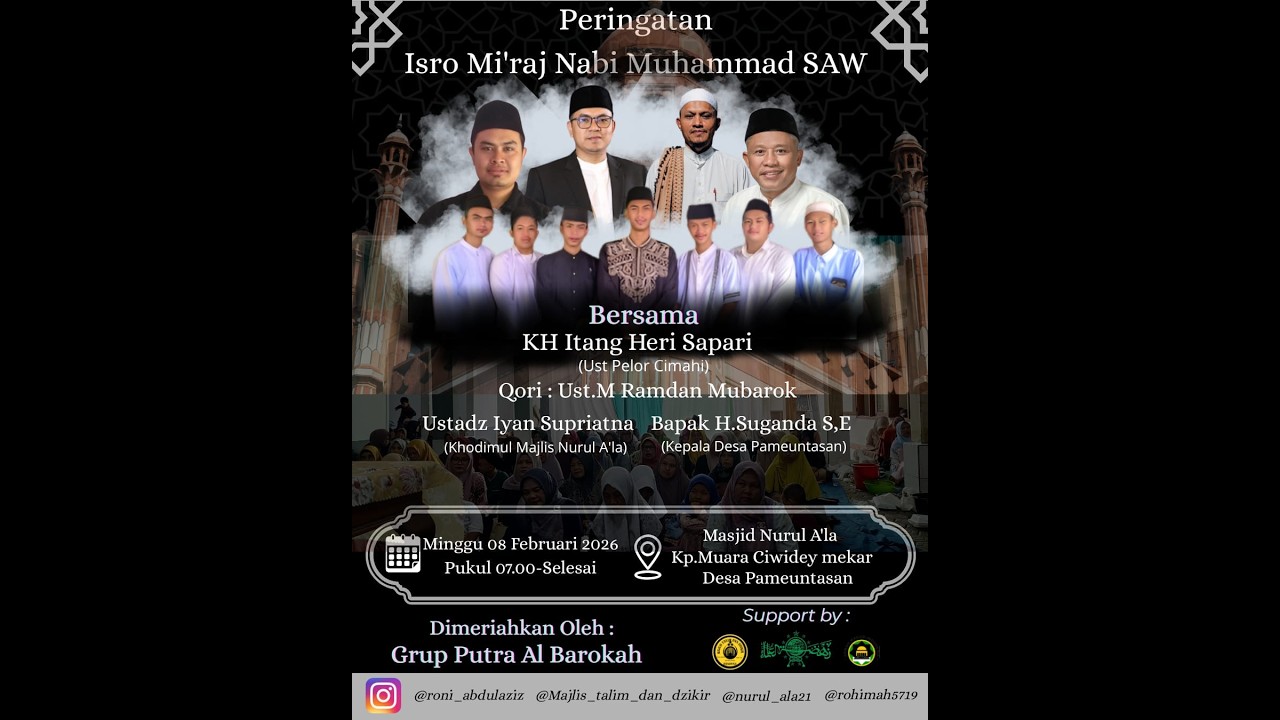 Isra Mi'raj Nabi Muhammad SAW Masjid Al Ala Ciwidey