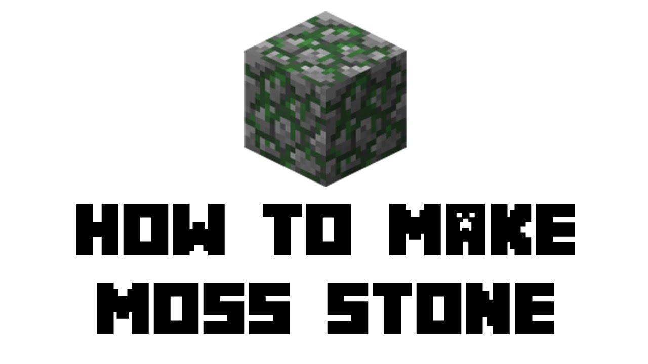 Minecraft Survival: How to Make Moss Stone - YouTube