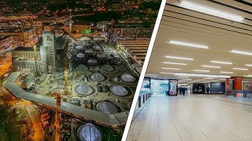 Neben Stuttgart 21: Die Kältemaschine für den Bonatzbau kommt – nachts in der Arnulf-Klett-Passage