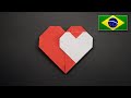 Origami: Coração Dentro de um Coração -  Instruções em Português BR