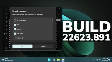 New Windows 11 Build 22623.891 – Task Manager Improvements with Dark Theme Dialogs and Fixes (Beta)