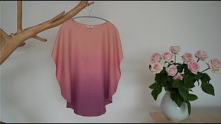 날개형 블라우스 만들기. Making a winged blouse.