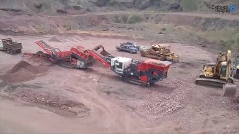 Sandvik QJ341 & QE341 working Red Rock