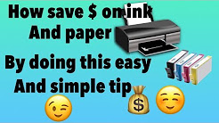 How To Save Ink And Paper When You Print Coupons