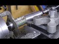 Turning a Morse taper 4 from a scrapped lathe part using my vintage lathe