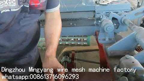 instruction of small mesh size hexgonal wire mesh machine