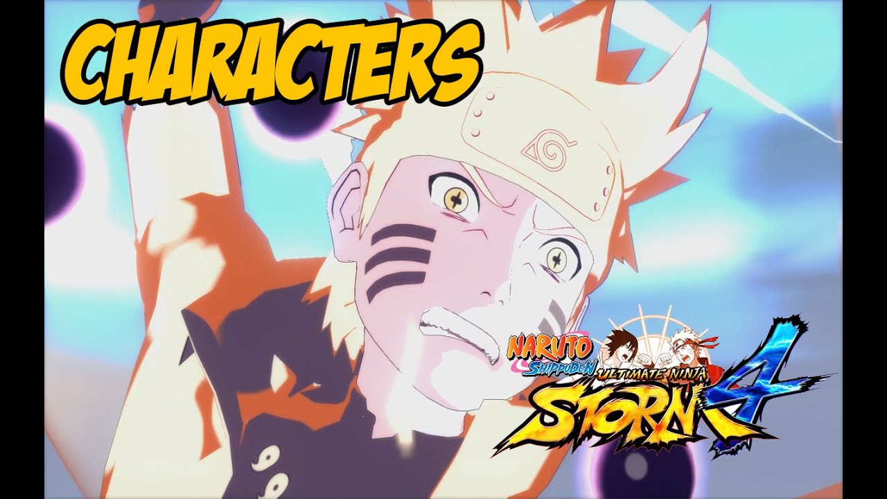 Naruto Shippuden Ultimate Ninja Storm 4 Characters Select Screen