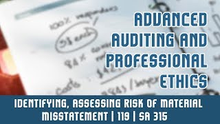 119 | SA 315 | Standards On Auditing | Identifying, Assessing Risk Of Material Misstatement | Part 3