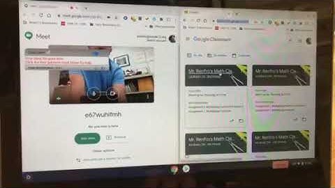 Splitting Your Screen on a Chromebook with your Google Meet