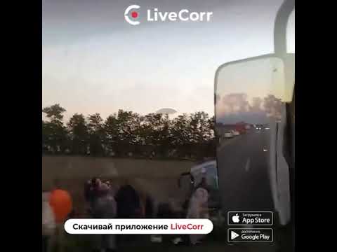 В Краснодарском крае автобус со студентами вылетел в кювет