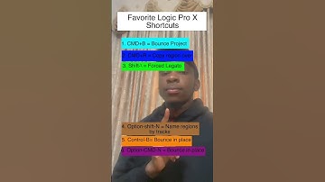 My favorite Logic Pro X Shortcuts #logic #logicprox
