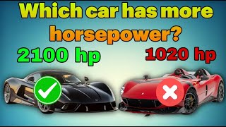 Which car has more horsepower? | car quiz