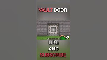 How To Make A 3×3 Vault Door In Minecraft | Redstone Builds Hacks | #shortsfeed #minecraft #shorts