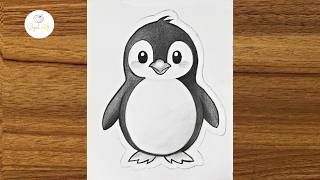 How to draw a cute Penguin | Easy drawing for beginners step by step |Drawing tutorial for beginners
