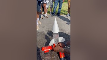 Water Bottle Rocket 🚀 #stem #experiment #science