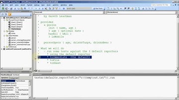 Tut 2 : Using the VBA unit testing frameworking : using reporting