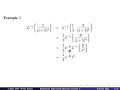 Video5-5: Inverse Laplace Transform; definition; examples.  In Elementary Differential Equations