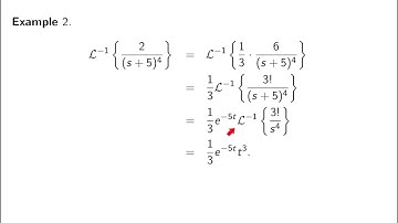 Video5-5: Inverse Laplace Transform; definition; examples.  In Elementary Differential Equations